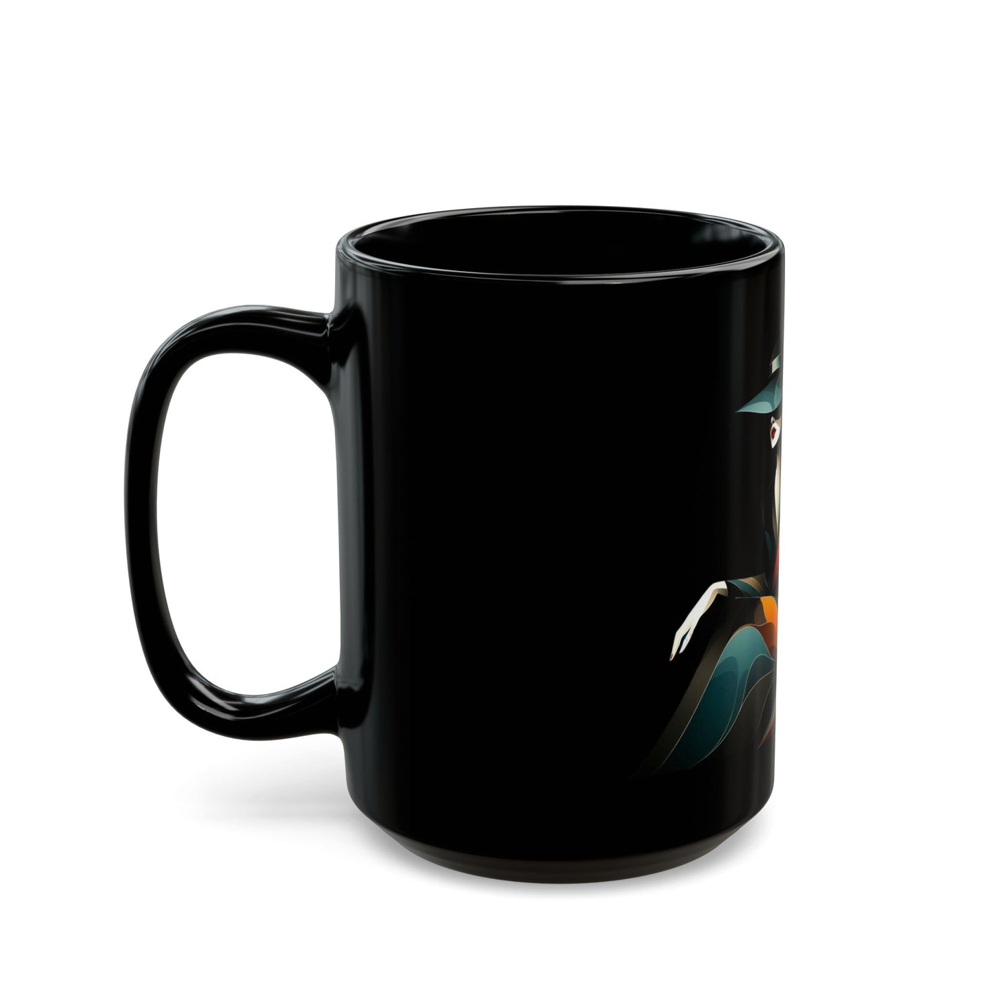 Black Mug ( 15oz) - Art Deco Muse