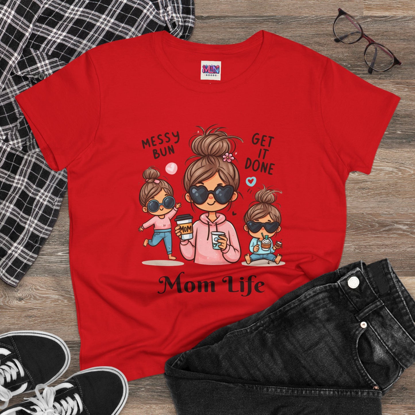 Mom Life T-Shirt for Moms Buy one today and receive a free gift until May 1st!