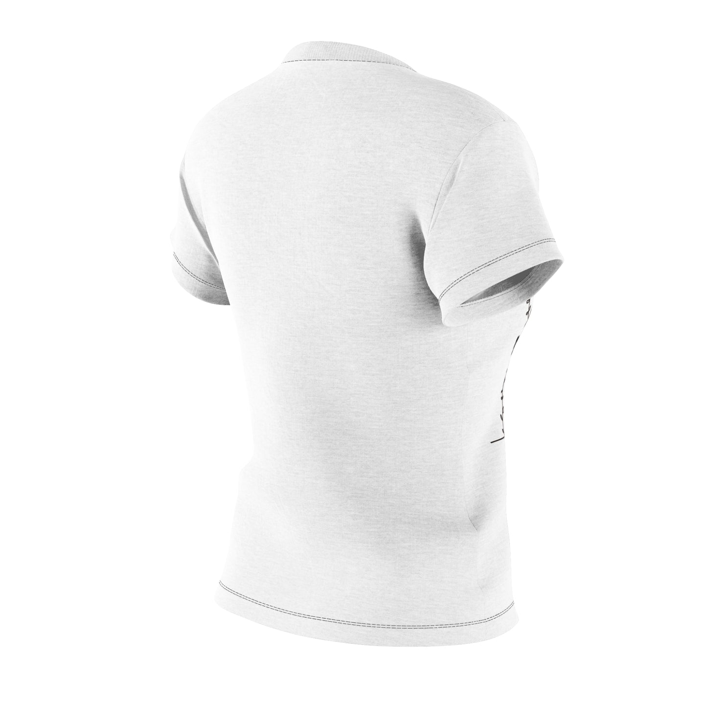 Women's Cut & Sew Tee (AOP) Destiny -White - MLN Goods