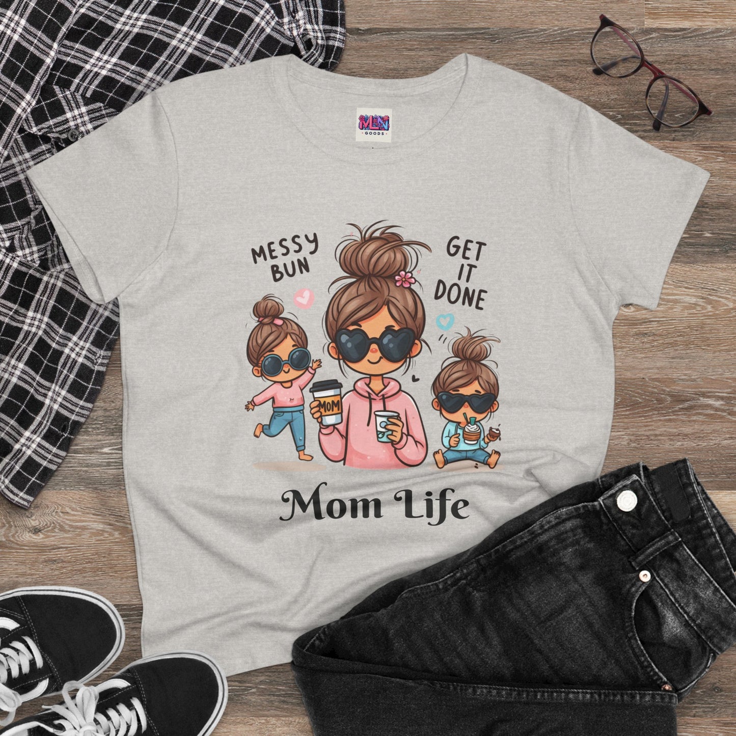 Mom Life T-Shirt for Moms Buy one today and receive a free gift until May 1st!