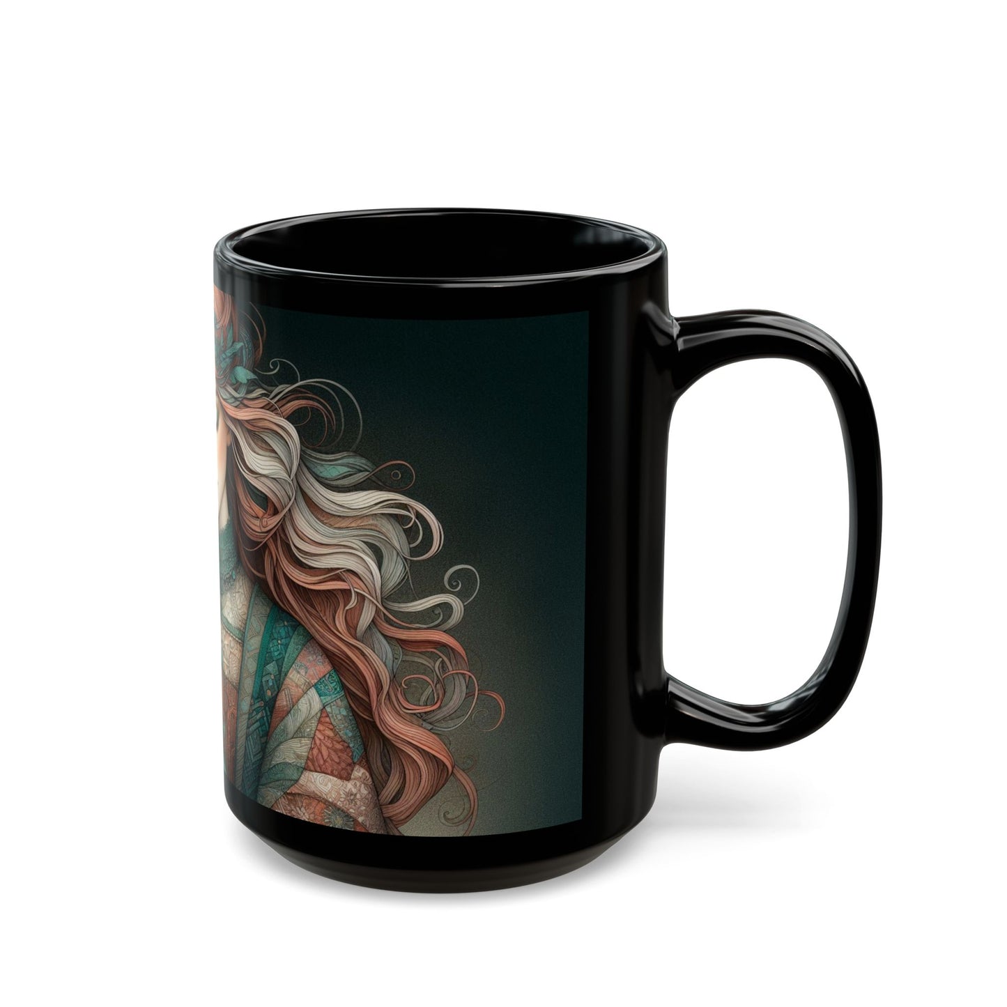 Black Mug (15oz)- Enchanted Companion - MLN Goods