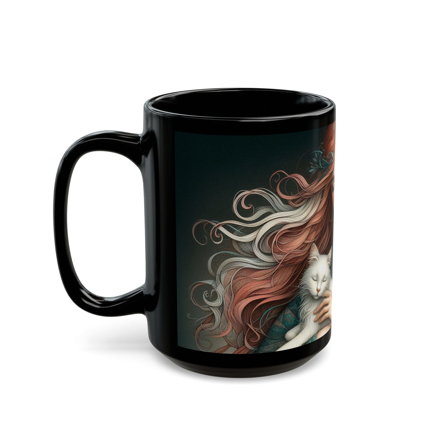 Black Mug (15oz)- Enchanted Companion - MLN Goods