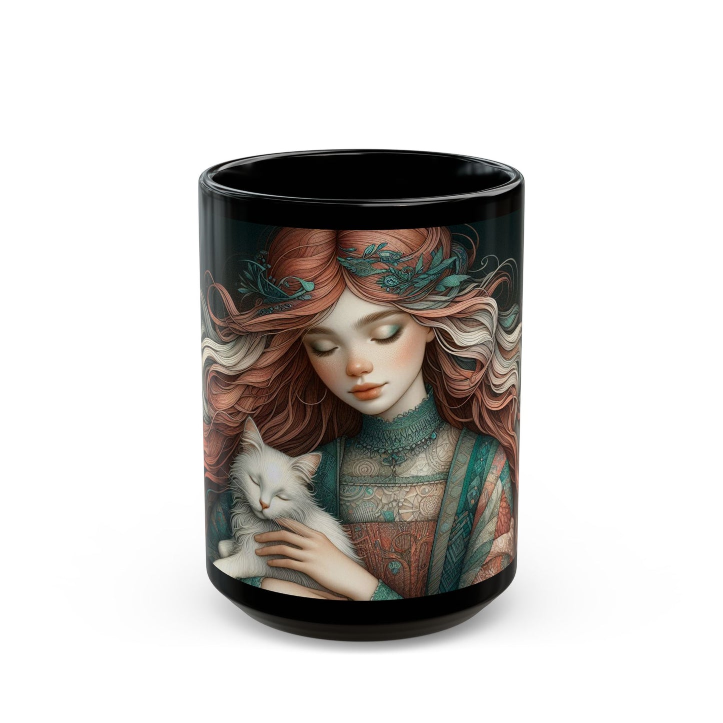 Black Mug (15oz)- Enchanted Companion - MLN Goods