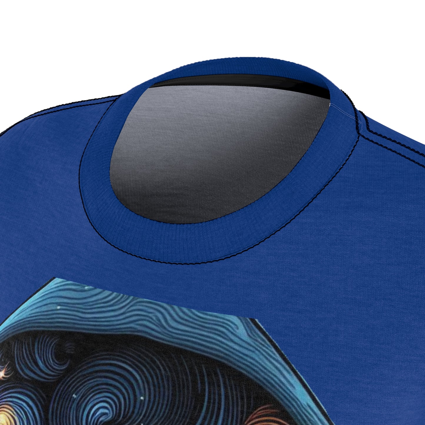Women's Cut & Sew Tee (AOP) Pretty Girl -Blue