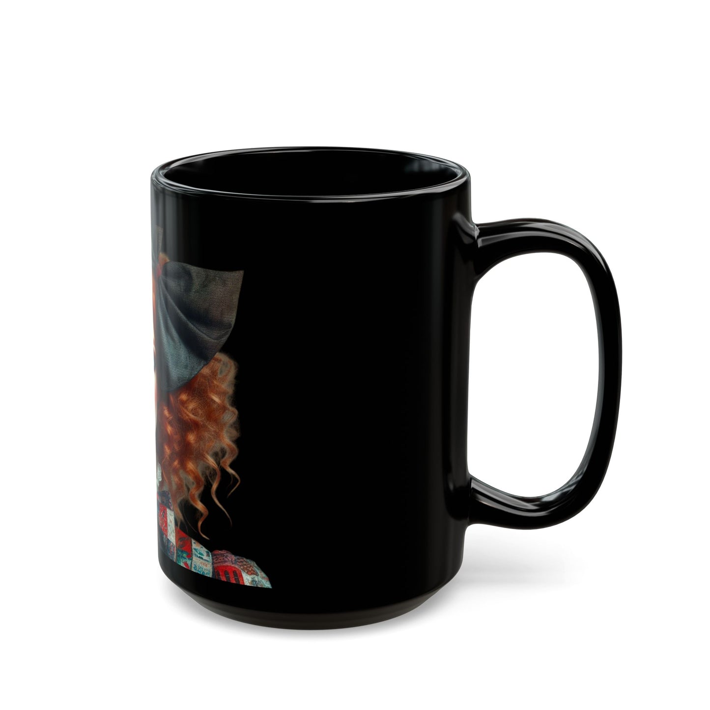 Black Mug (15oz) - Vintage Elegance