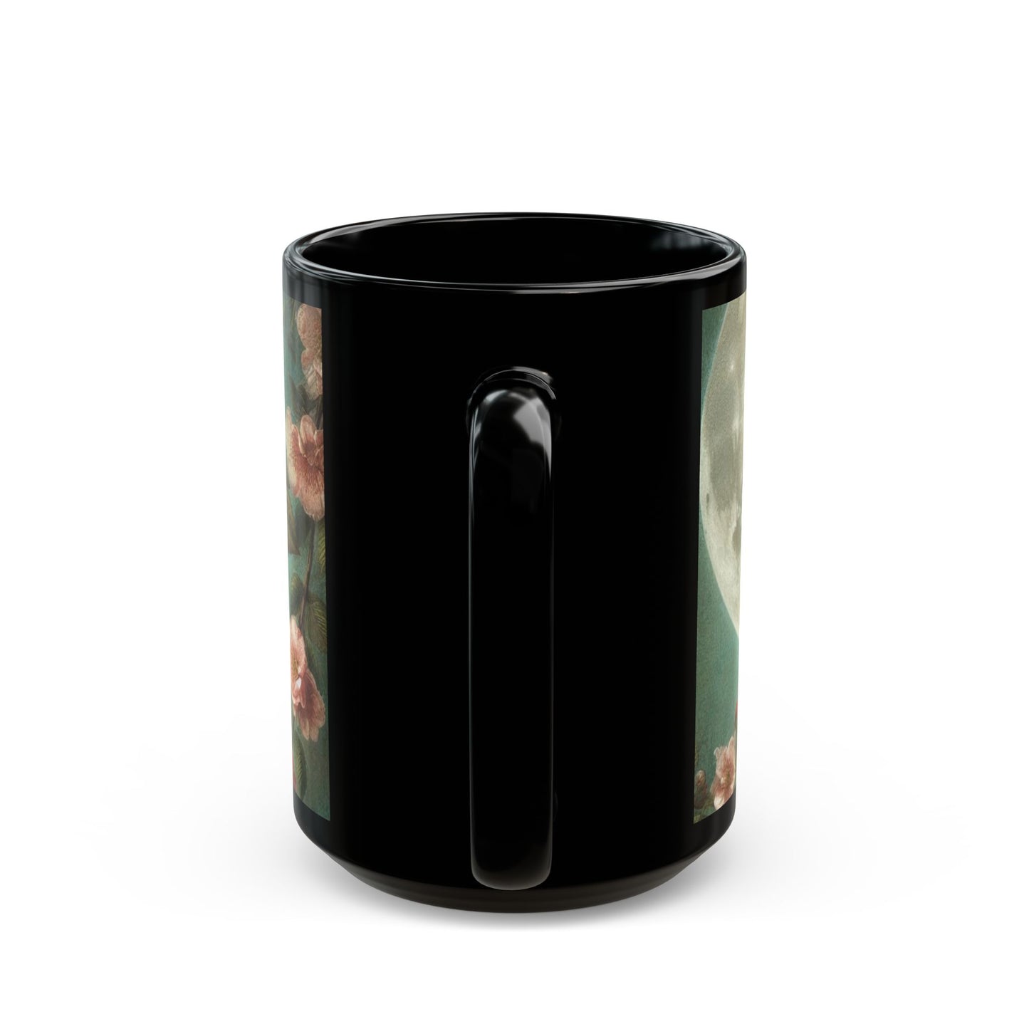 Black Mug (15oz) - Rose Elegance - MLN Goods
