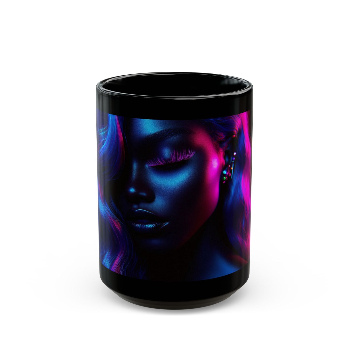 Black Mug ( 15oz) - Midnight Radiance