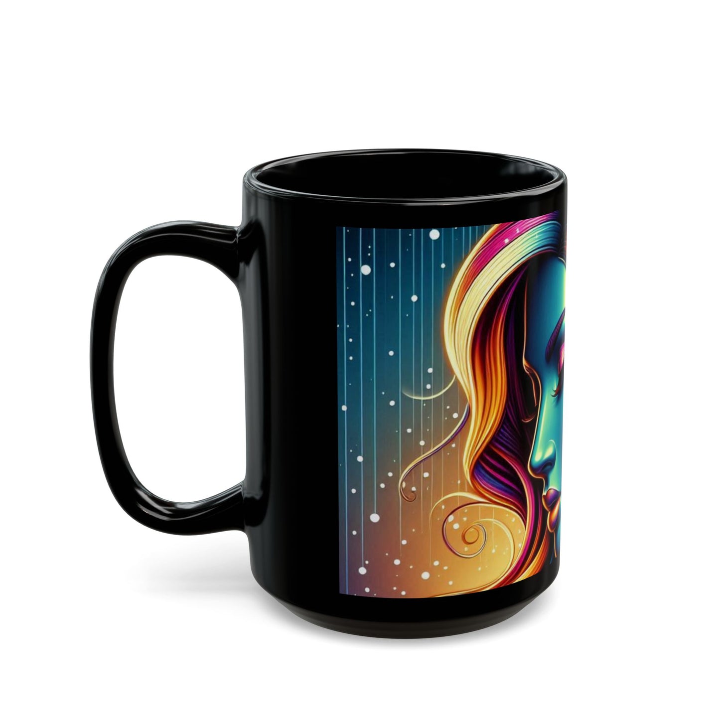 Black Mug (15oz) - Neon Muse
