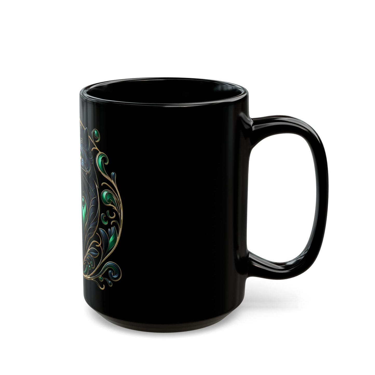 Black Mug ( 15oz) - Enchanted Feline