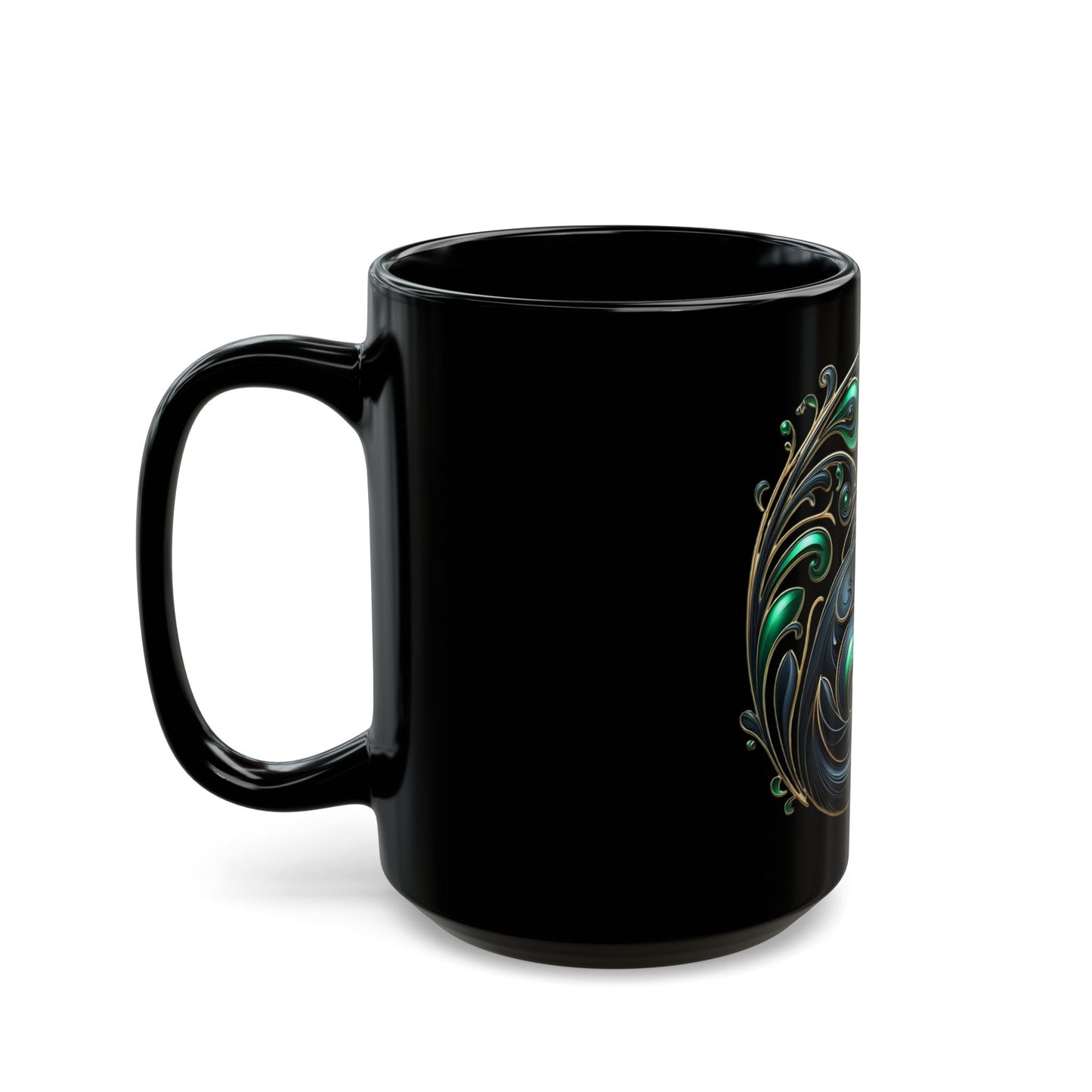 Black Mug ( 15oz) - Enchanted Feline