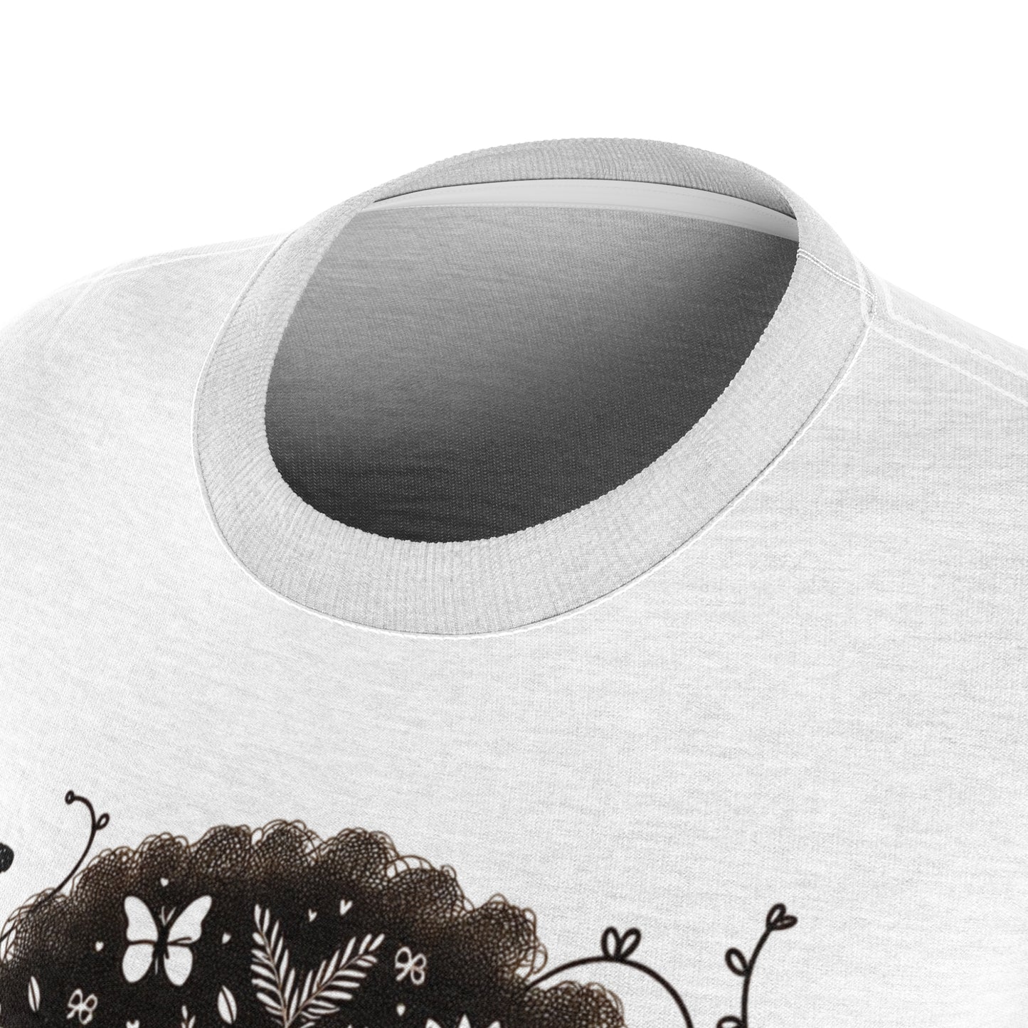 Women's Cut & Sew Tee (AOP) Destiny -White - MLN Goods