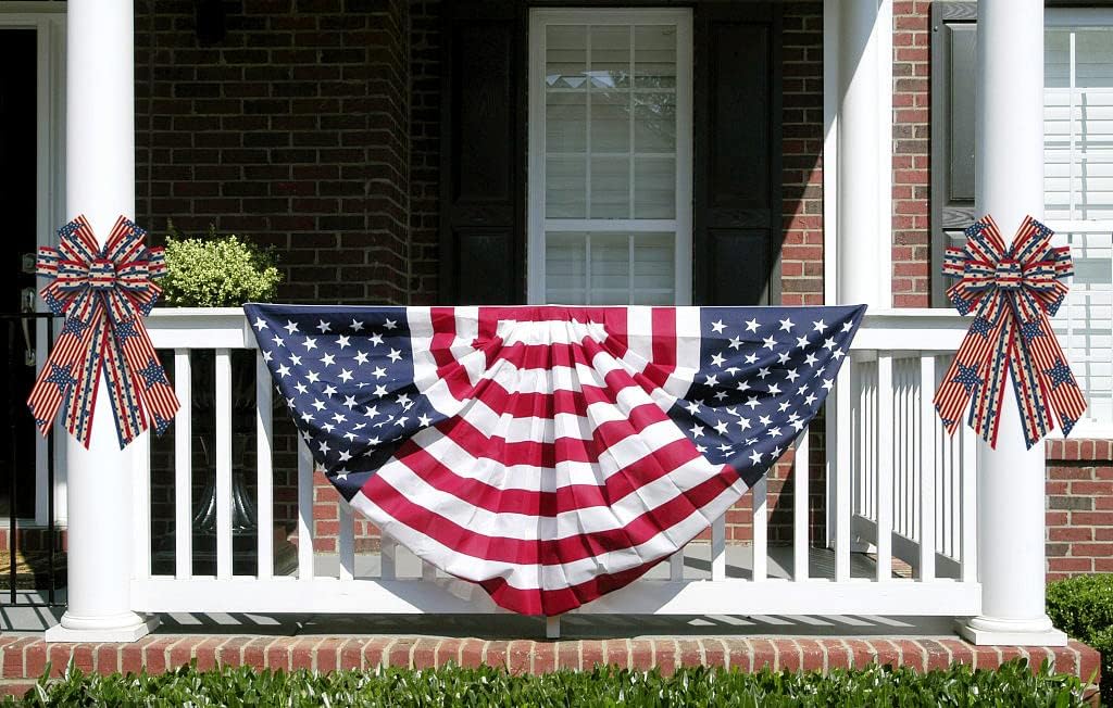 Patriotic Stars & Stripes Bow