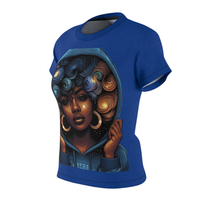 Women's Cut & Sew Tee (AOP) Pretty Girl -Blue - MLN Goods