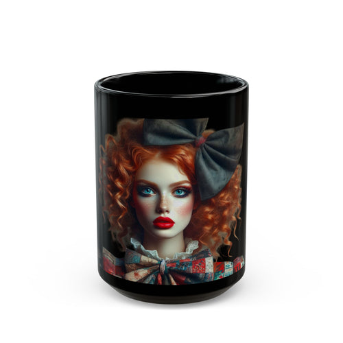 Black Mug (15oz) - Vintage Elegance - MLN Goods