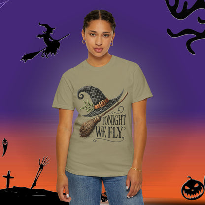 Whimsical Halloween T-Shirt: 'Tonight We Fly' Design for Spooky Season, Unisex Apparel, Perfect for Fall Festivities, Halloween Party [...]