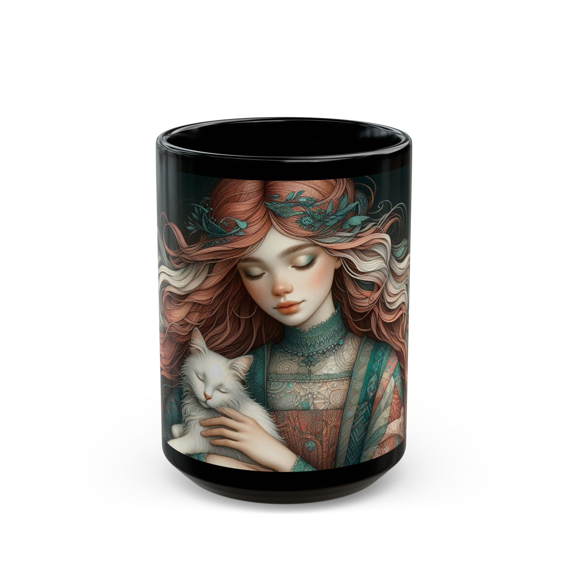 Black Mug (15oz)- Enchanted Companion - MLN Goods