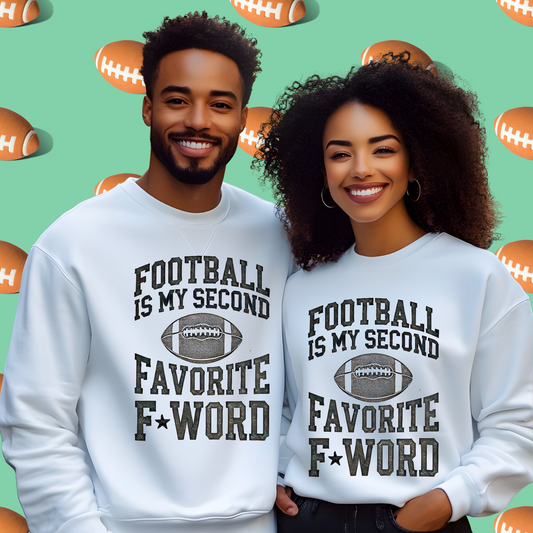 Football Favorite F-Word Unisex Heavy Blend Crewneck Sweatshirt