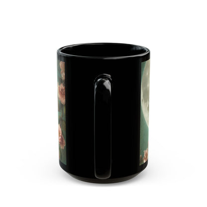 Black Mug (15oz) - Rose Elegance - MLN Goods