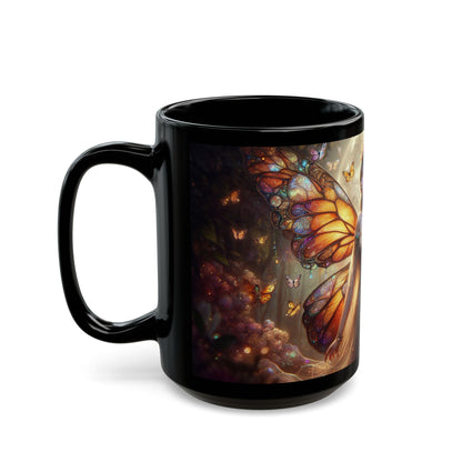 Black Mug (15oz) - The Fairy Glow - MLN Goods