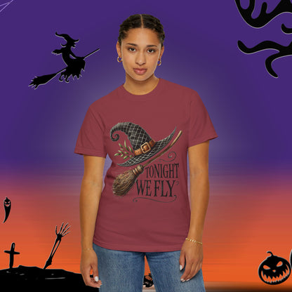 Whimsical Halloween T-Shirt: 'Tonight We Fly' Design for Spooky Season, Unisex Apparel, Perfect for Fall Festivities, Halloween Party [...]