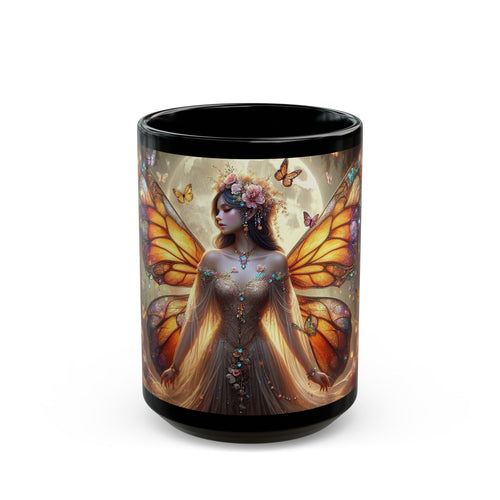 Black Mug (15oz) - The Fairy Glow - MLN Goods
