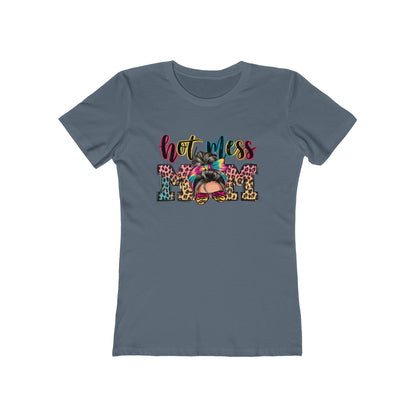 Hot Mess Mom Boyfriend Tee for Women