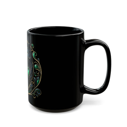 Black Mug ( 15oz) - Enchanted Feline - MLN Goods