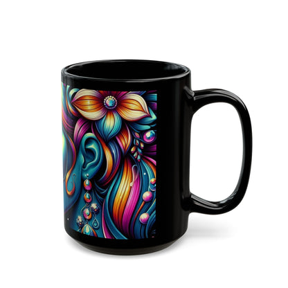 Black Mug (15oz) - Neon Muse - MLN Goods