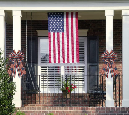 Patriotic Stars & Stripes Bow