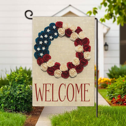 Patriotic Starry Garden Flag
