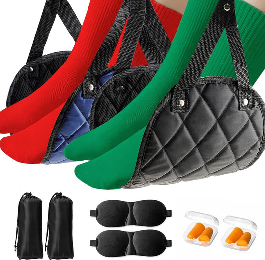 Airplane Comfort Foot Hammock Set