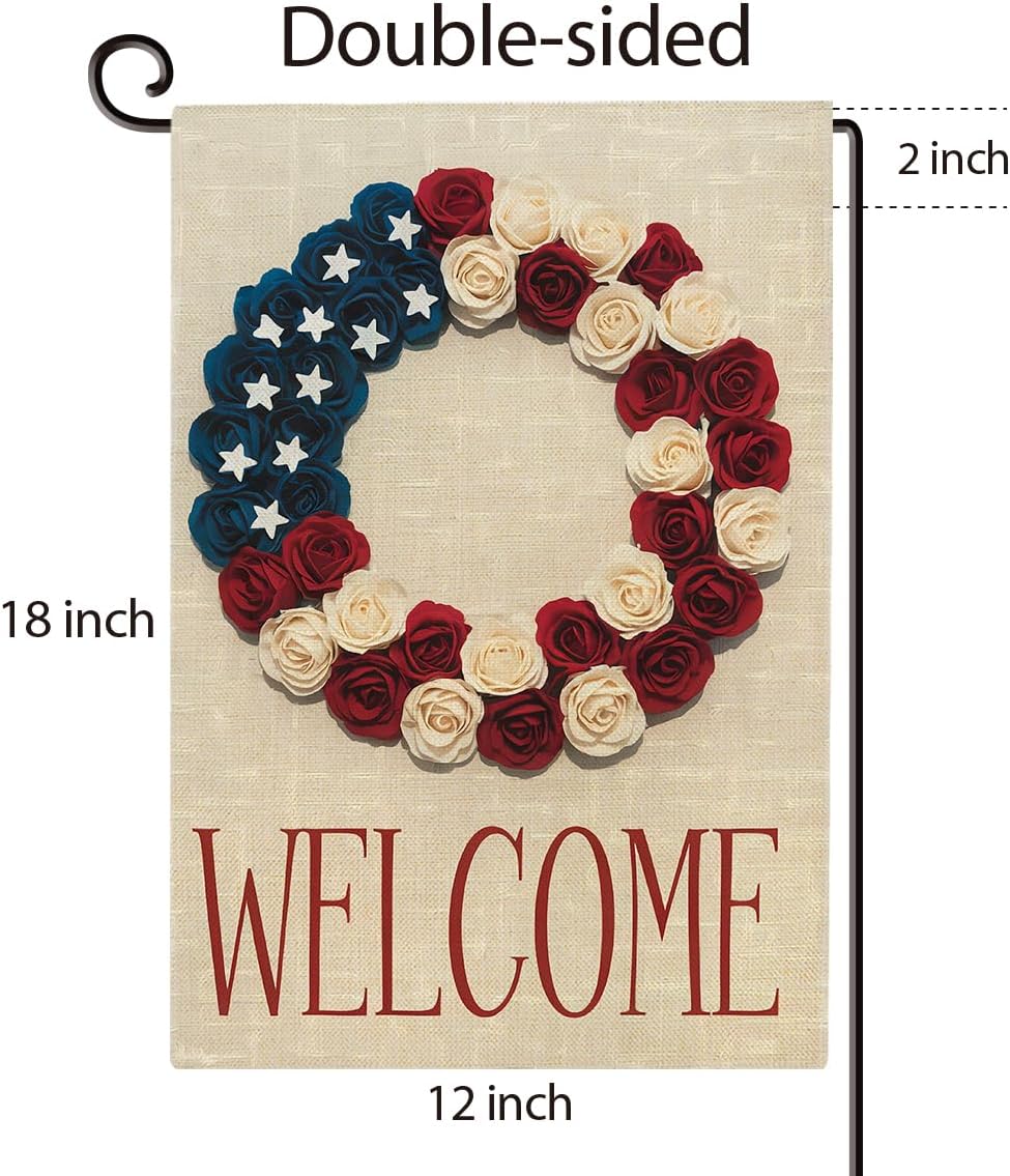Patriotic Starry Garden Flag